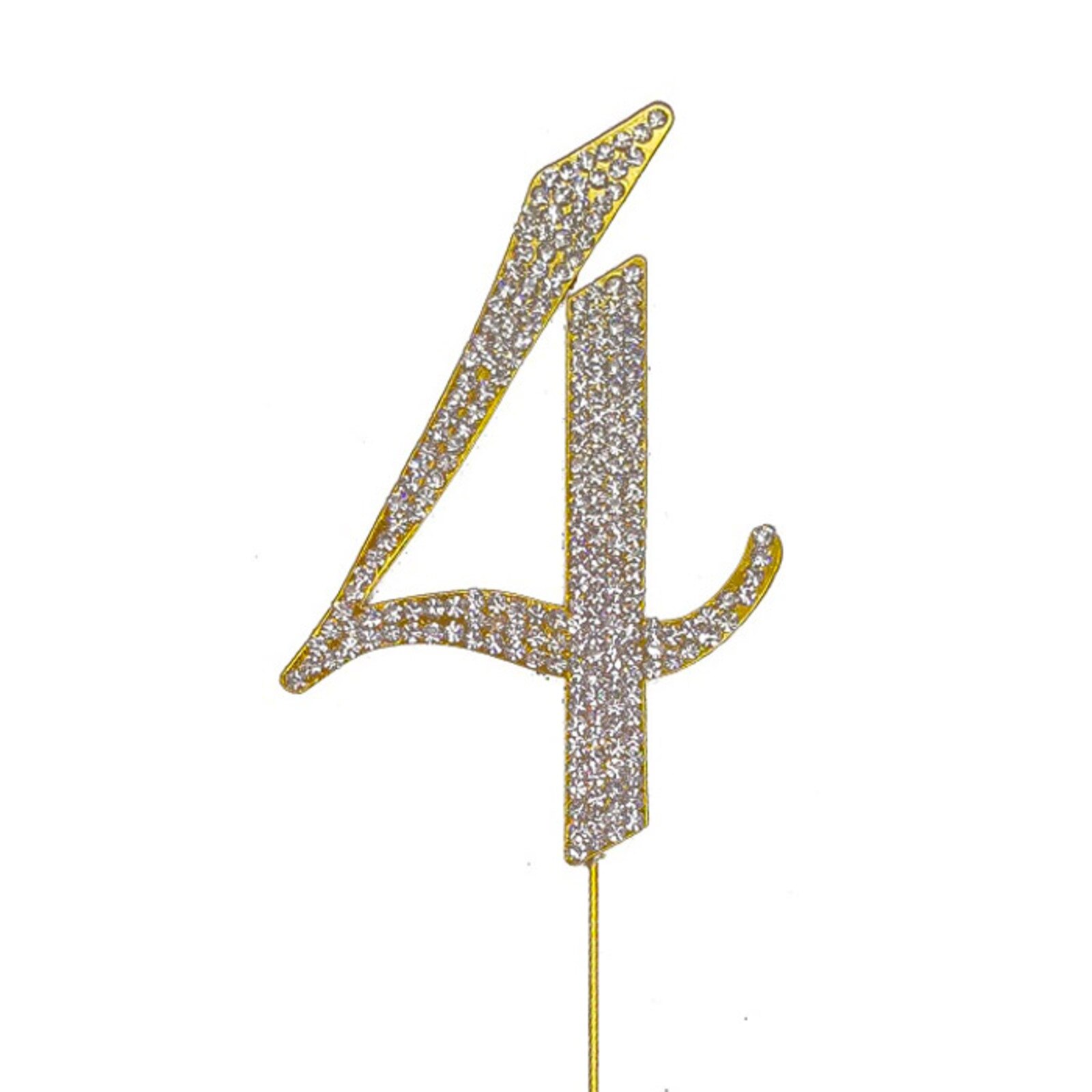 BLING PICK - GOLD NUMBER 4 