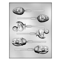MOLD - EGG, BUNNY & DUCK LOLLY (2 EACH) 2" - 2 3/8" (6)