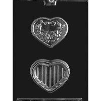 MOLD - ROSE HEART POUR BOX 2 7/8" X 3 1/2" X 1 3/8" (2)