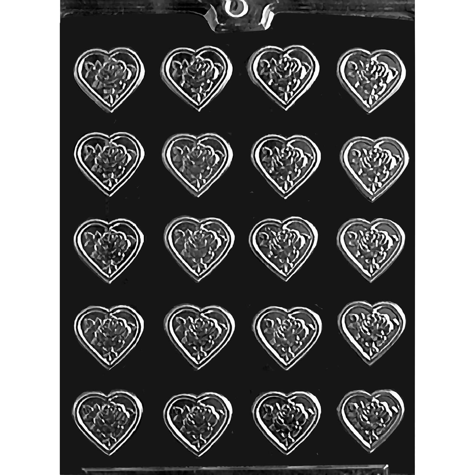 MOLD - BITE SIZED ROSE HEART MINT (20)