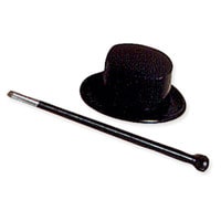 TOP HAT & CANE SET 3" 