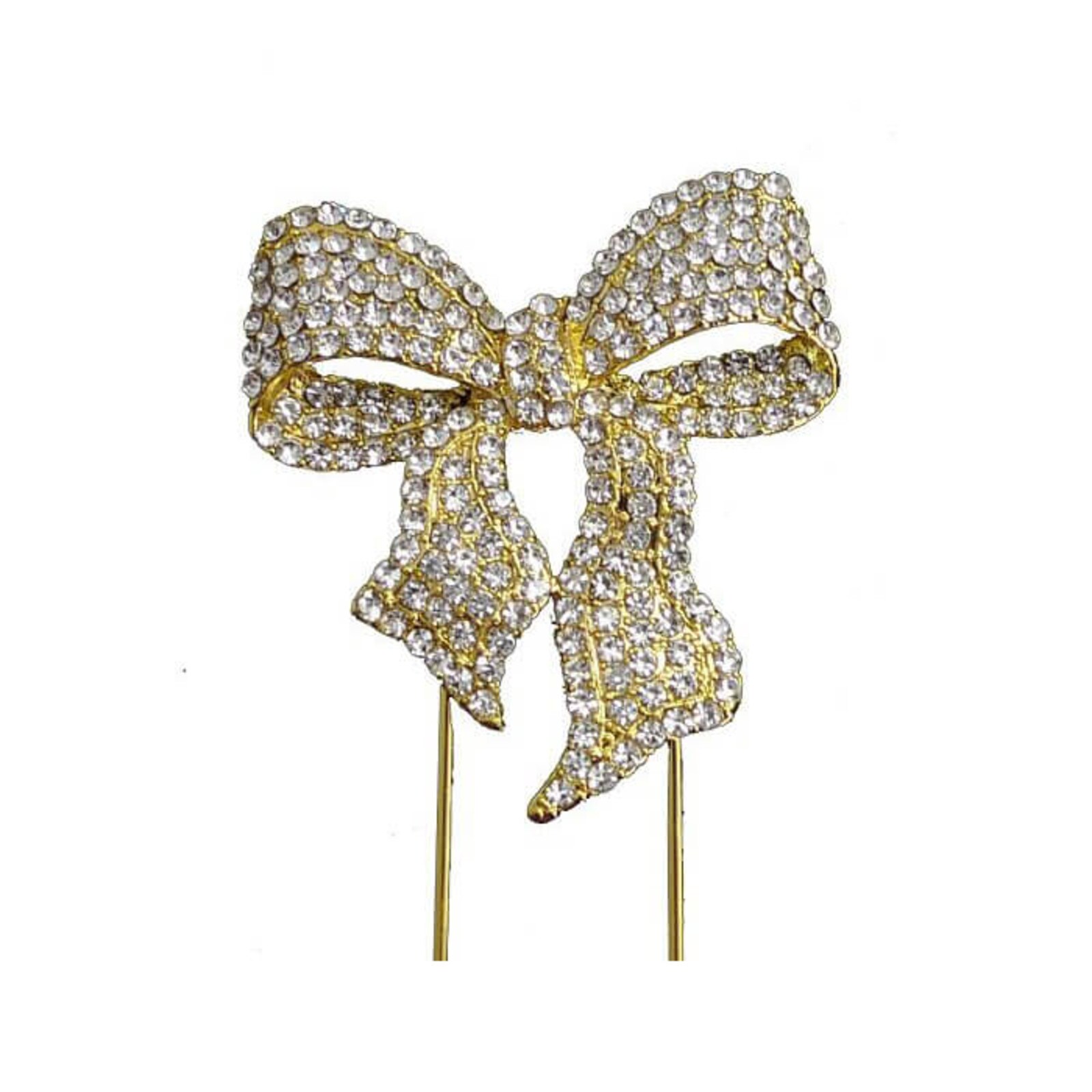 BLING PICK - GOLD BOW