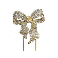 BLING PICK - GOLD BOW