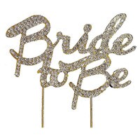 BLING PICK - BRIDE TO BE 4 3/8" - GOLD