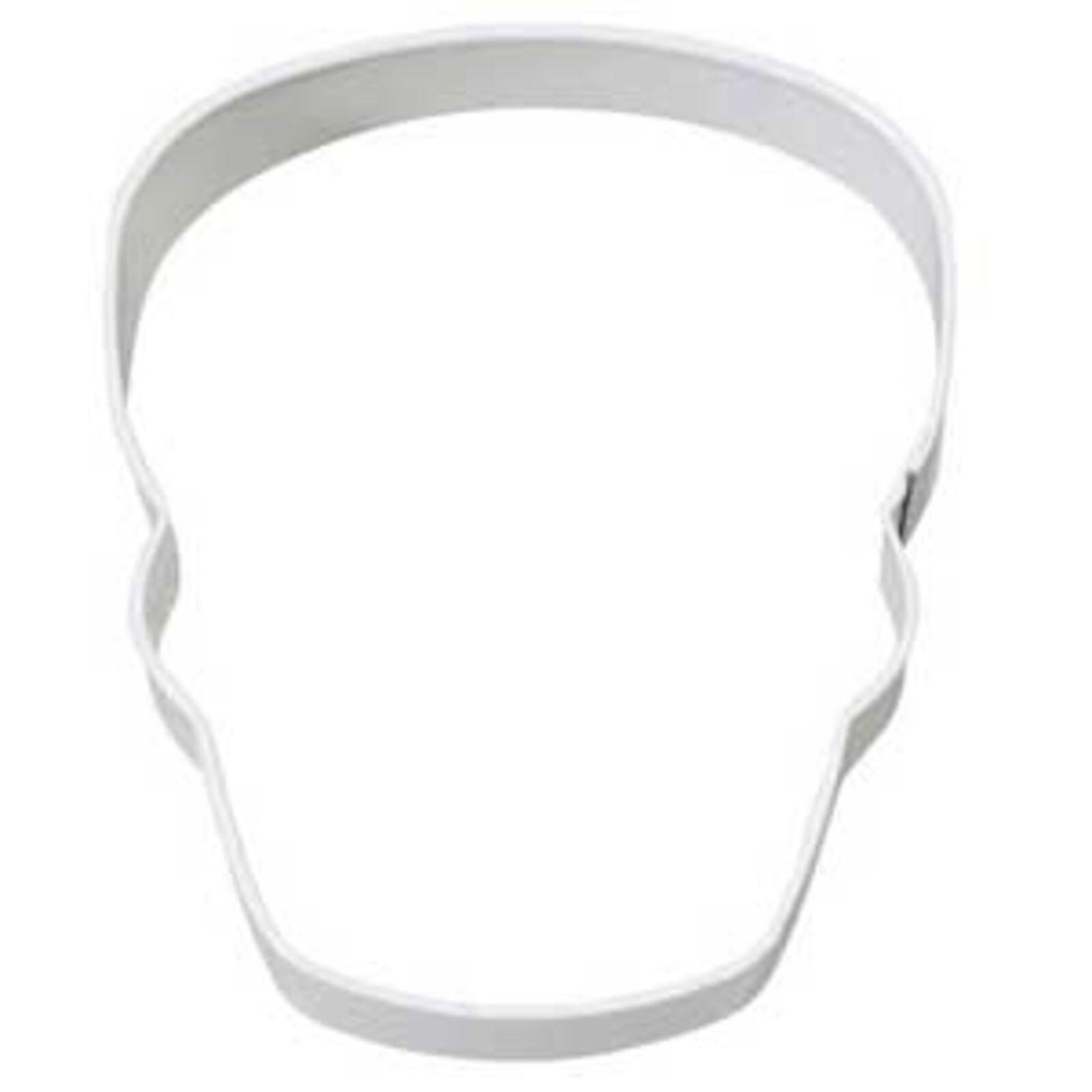 WHITE METAL SKULL CUTTER - 3 INCHES
