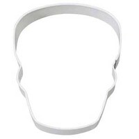 WHITE METAL SKULL CUTTER - 3 INCHES