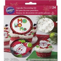 WILTON DECORATING CUPCAKE COMBO KIT -SANTA