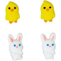 WILTON MINI BUNNY & CHICK ICING DECORATIONS 24 PC