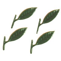 PLASTIC PEACH/CHERRY LEAF & STEM TOP 