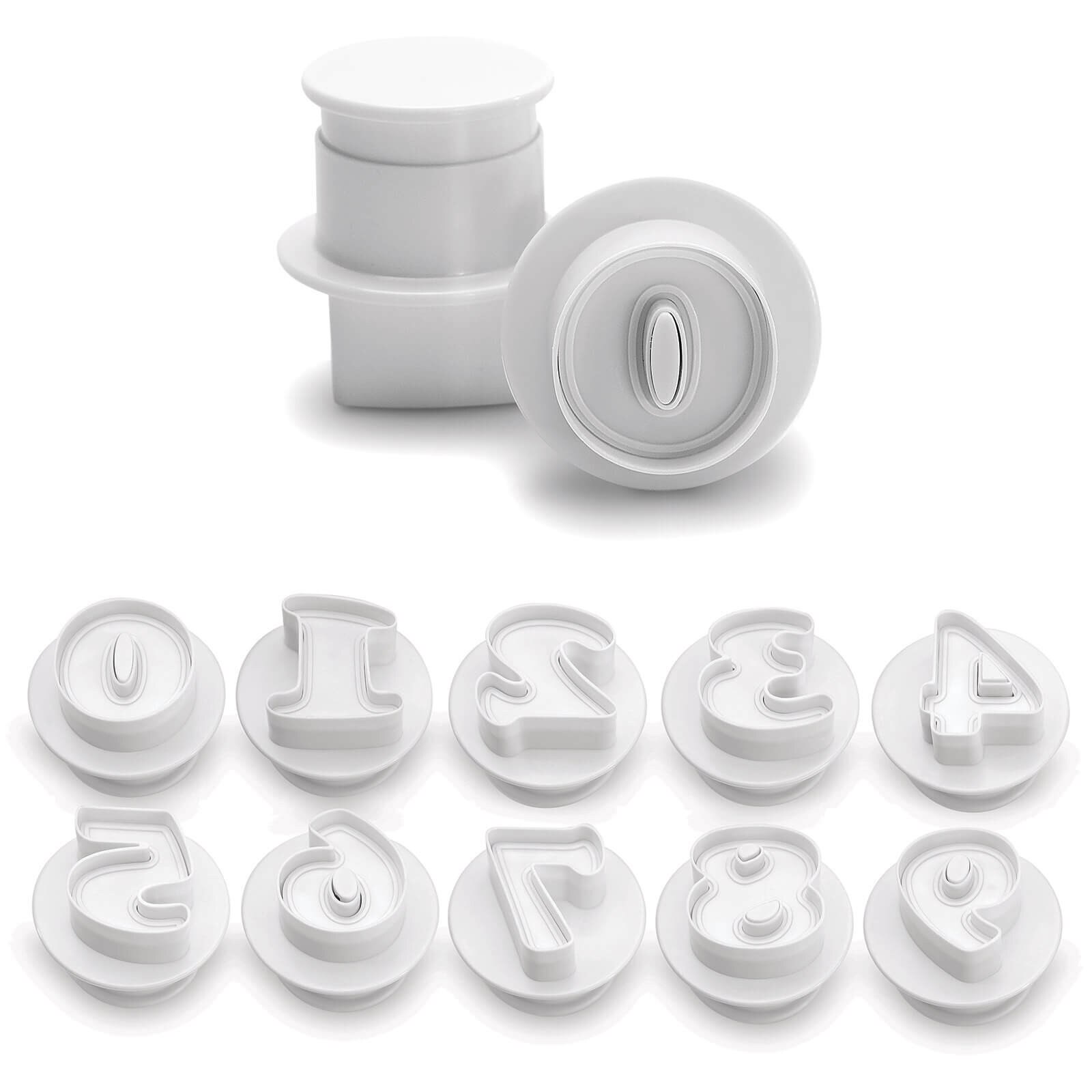 ATECO NUMBER PLUNGER CUTTER SET 1.5" - 10 PC 