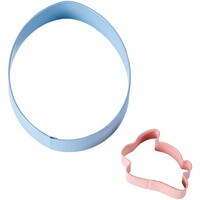 WILTON EGG WITH MINI BUNNY 2-PC COOKIE CUTTER  SET