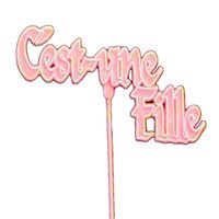 CEST UNE FILLE PINK PICK 11"