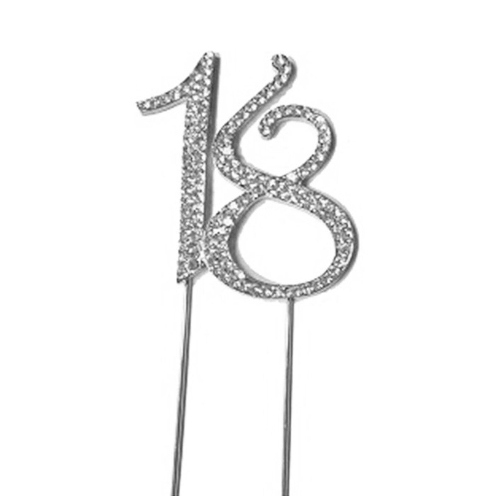 BLING PICK - SILVER NUMBER 18 