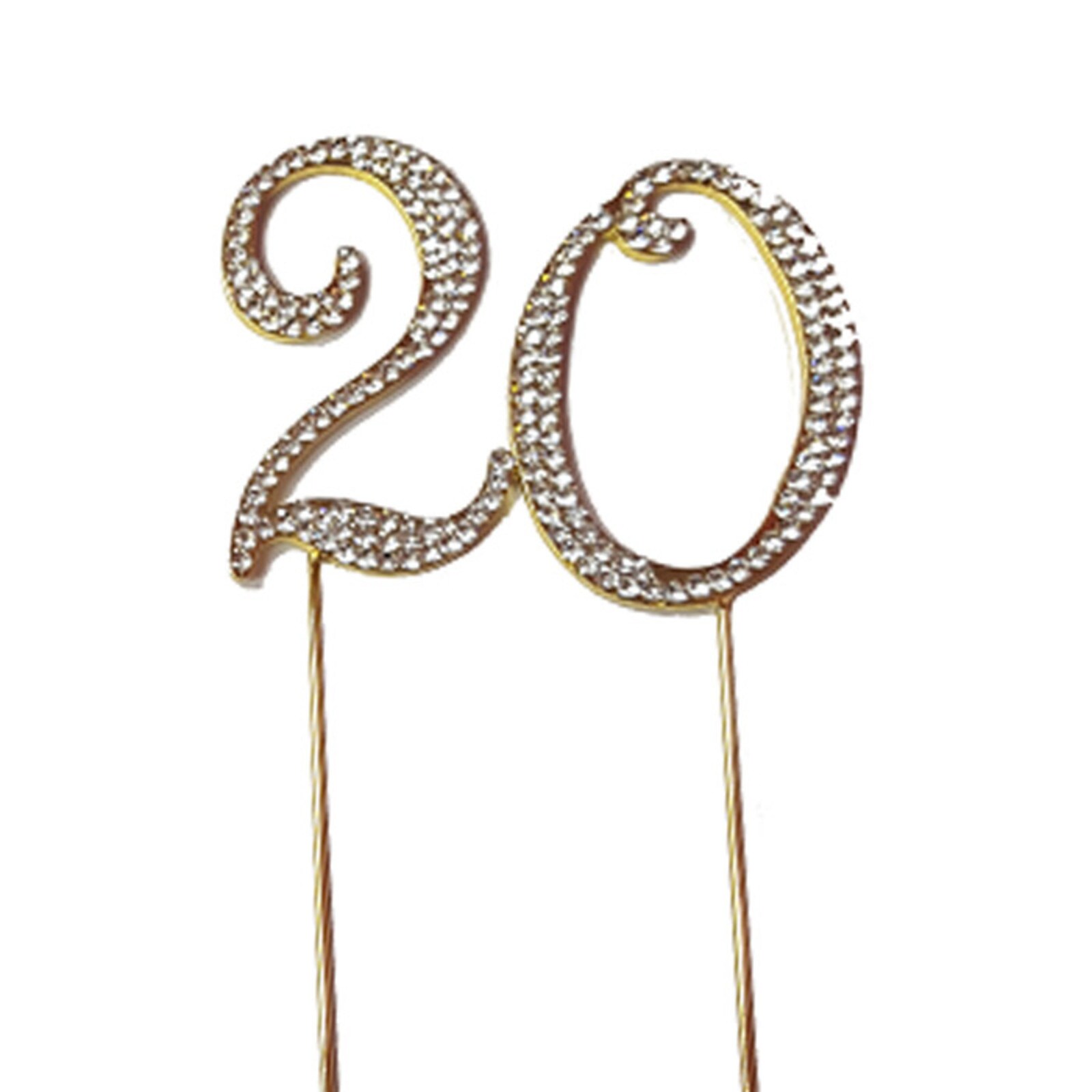 BLING PICK - GOLD NUMBER 20  