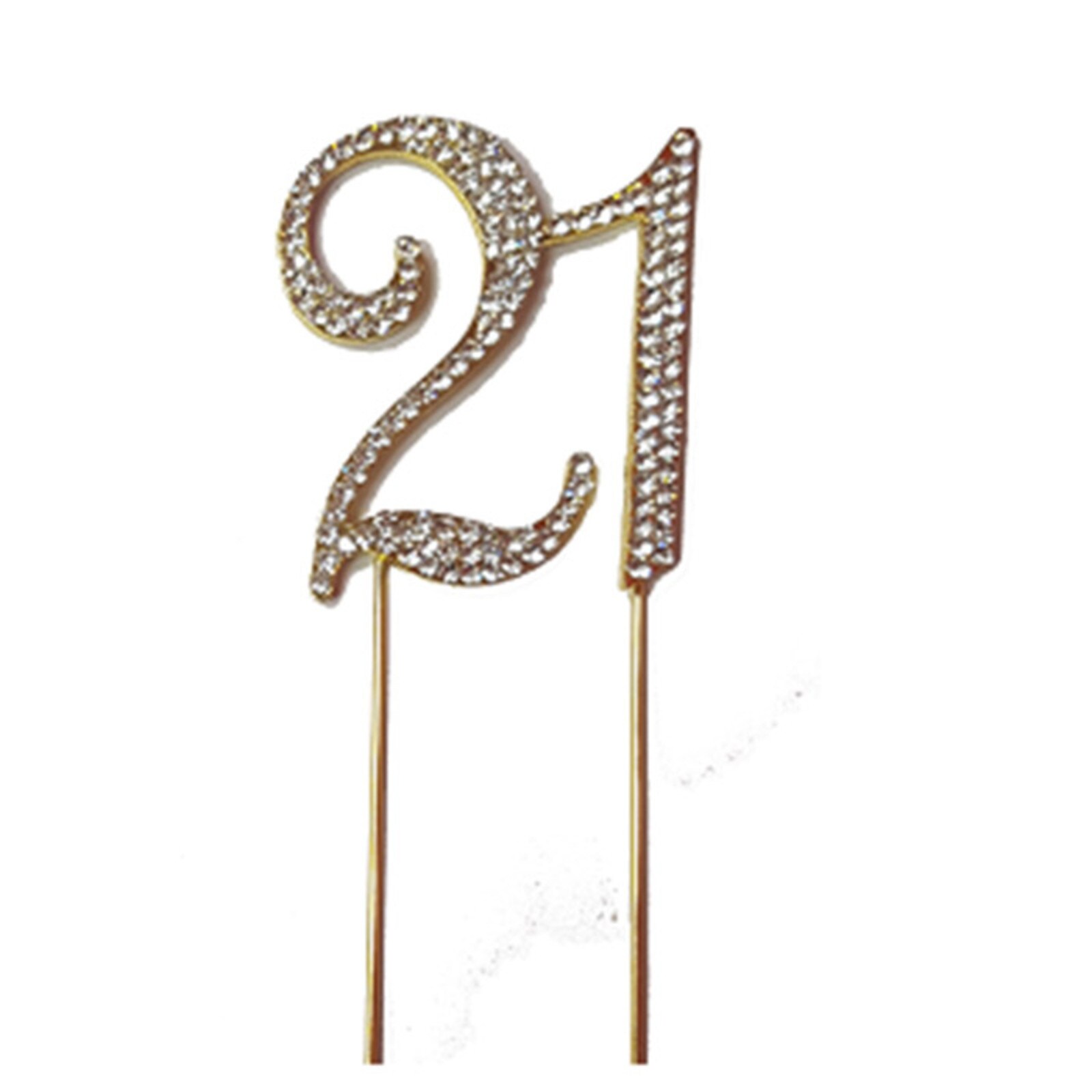 BLING PICK - GOLD NUMBER 21 