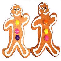 COOKIE PALS WITH BUTTONS  6"  - 12 PER BOX