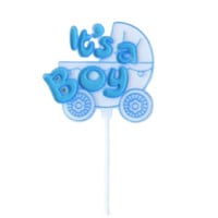 PICK - IT"S A BOY WITH CARRIAGE 11 1/4"
