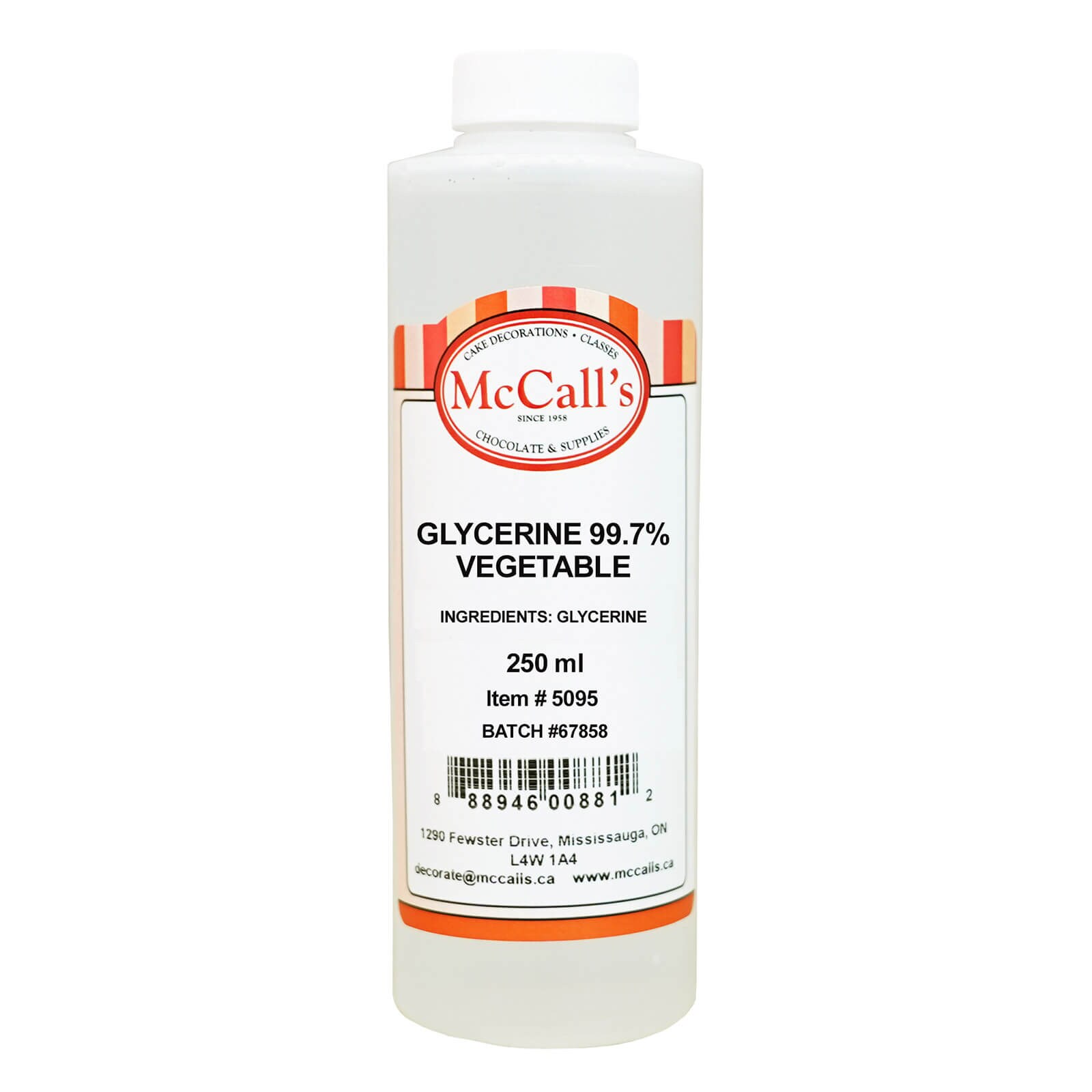 VEGETABLE GLYCERINE 99.7% 250 ML
