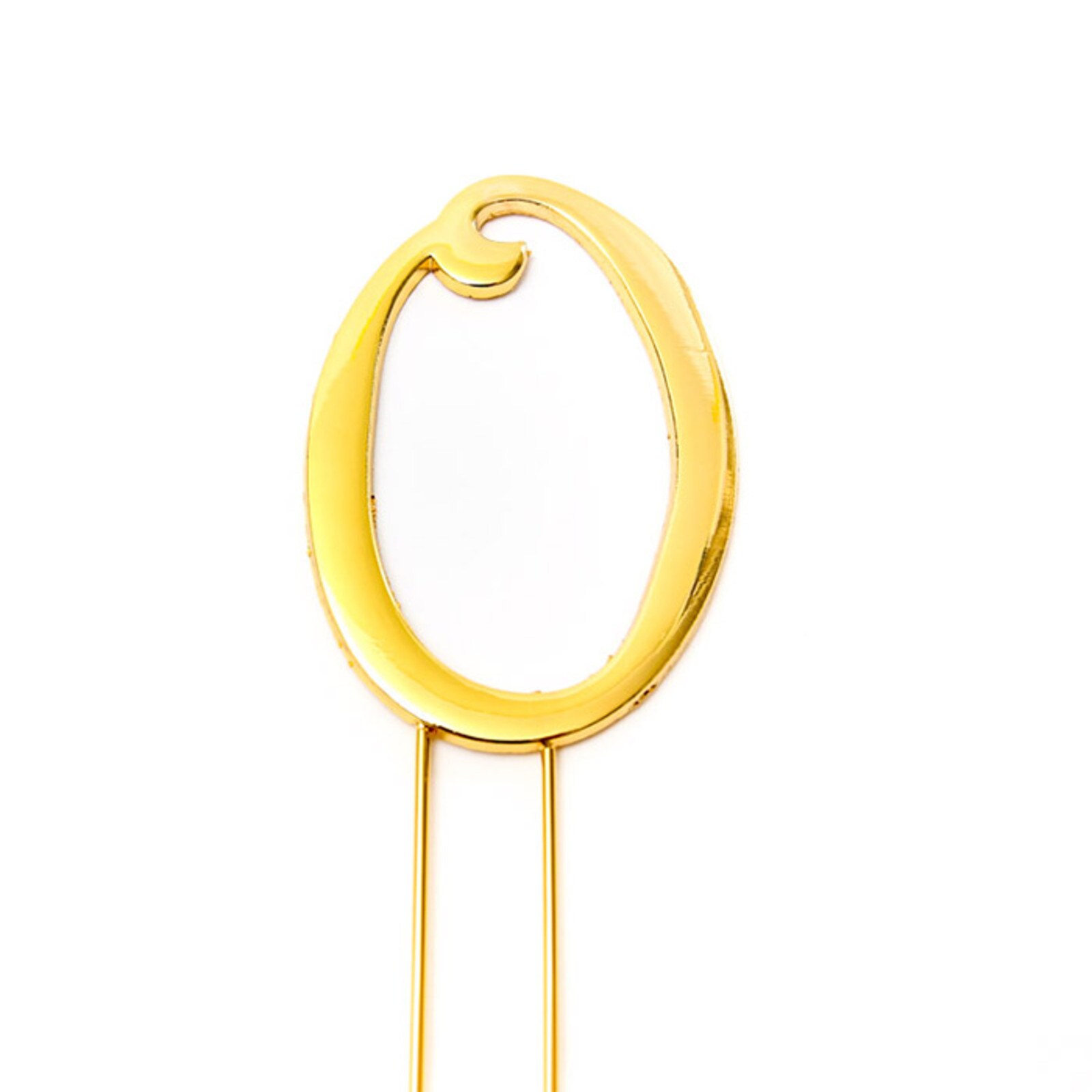 SHINY PLAIN GOLD PICK NUMBER 0  -  2 3/4"/7 CM