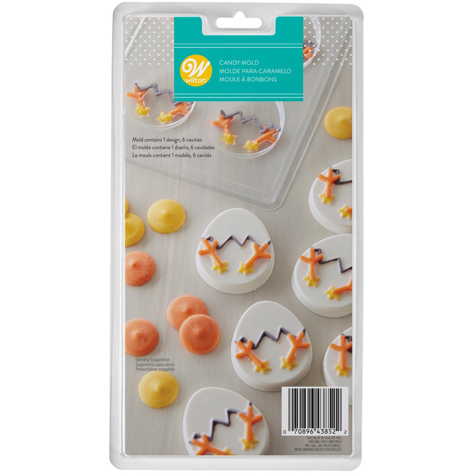 WILTON HATCHING CHICK CHOCOLATE MOLD (6)