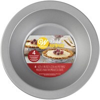 WITLON N/S CHRISTMAS MINI PIE PAN SET 1/4" 4 PC