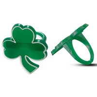 ST PATRICKS SHAMROCK RINGS 1" 