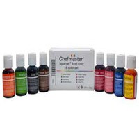 CHEFMASTER LIQUA GEL FOOD COLOR KIT - PACK OF 8