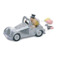 COMICAL B&G GET-A-WAY CAR CAKE TOPPER - 5.25" / 13.5 CM