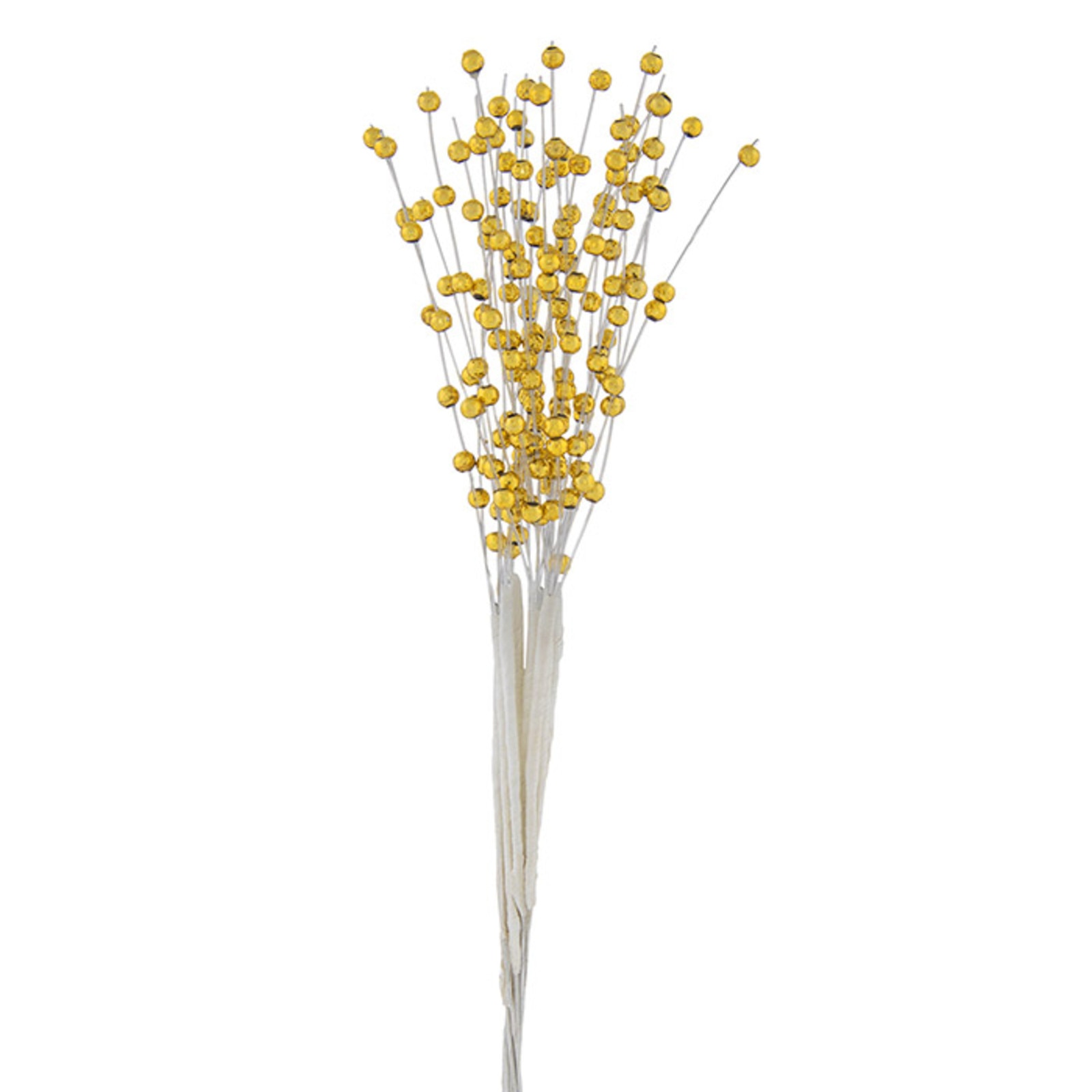 GOLD PEARL BEAD SPRAY - 12 STRANDS