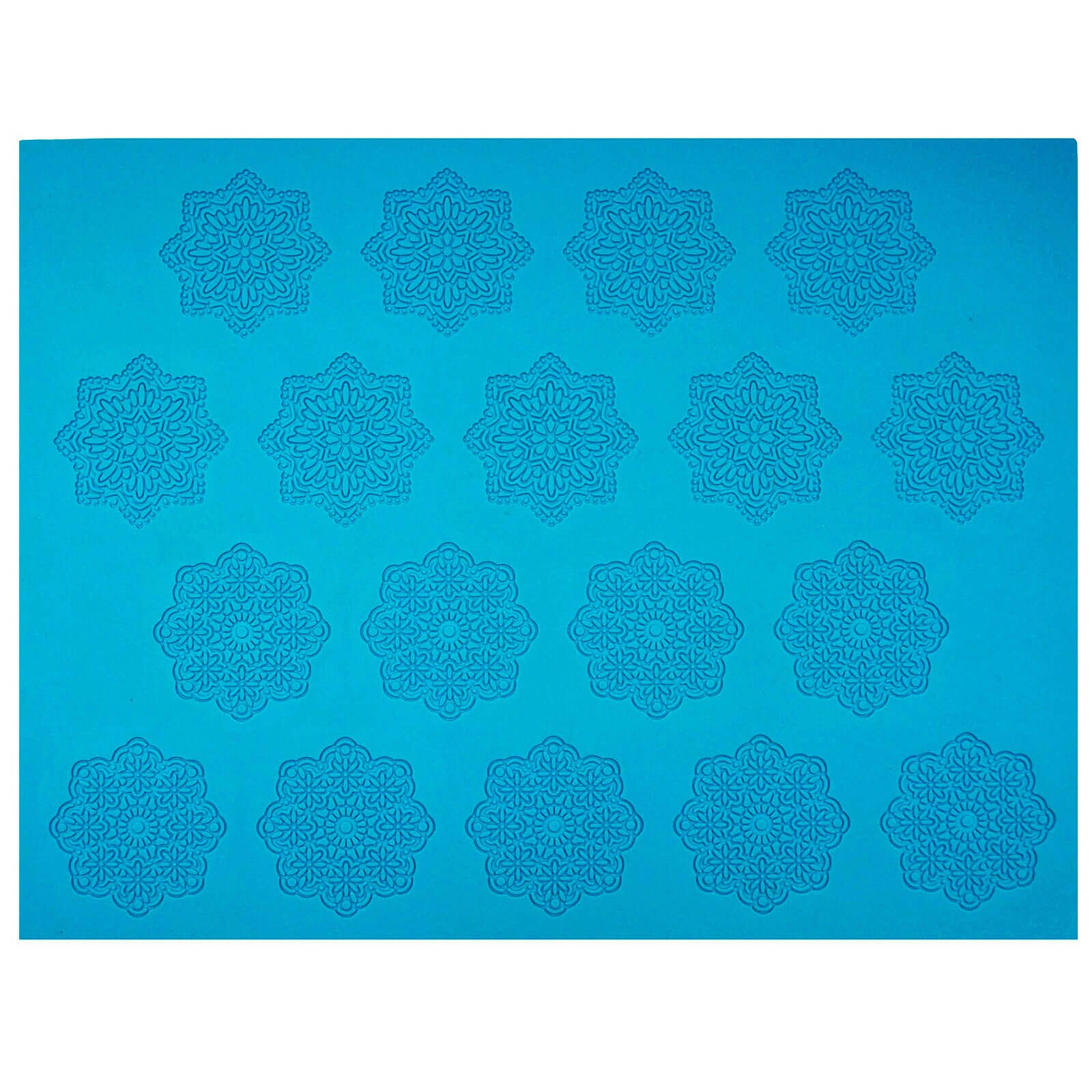 ICING LACE MAT - 8 POINTED 8 ROUNDED DOILY 2.5" (18)