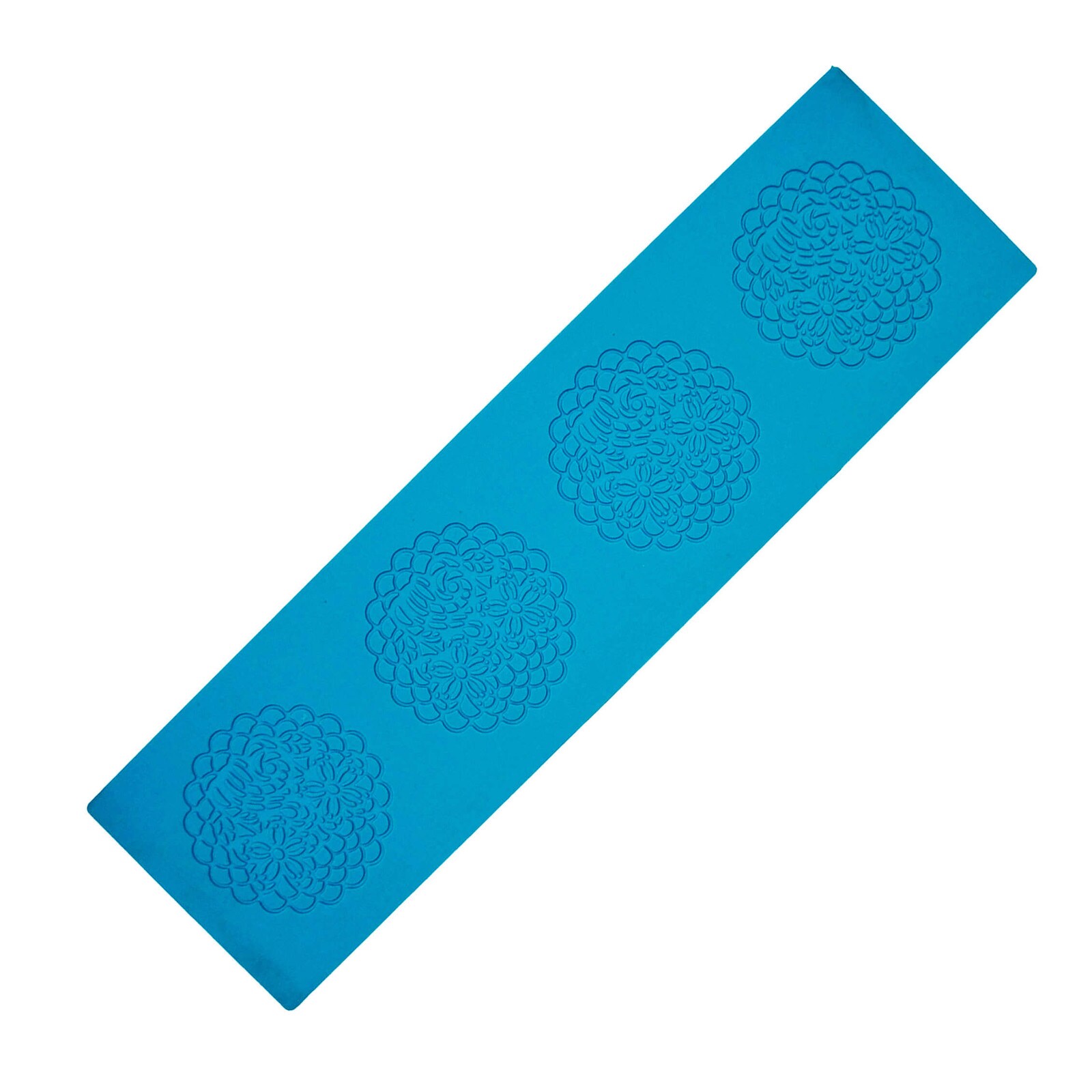 ICING LACE MAT - SCALLOP DOILY 3" (4)