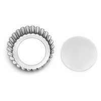 ROUND FLUTED TART TIN WITH REMOVABLE BOTTOM