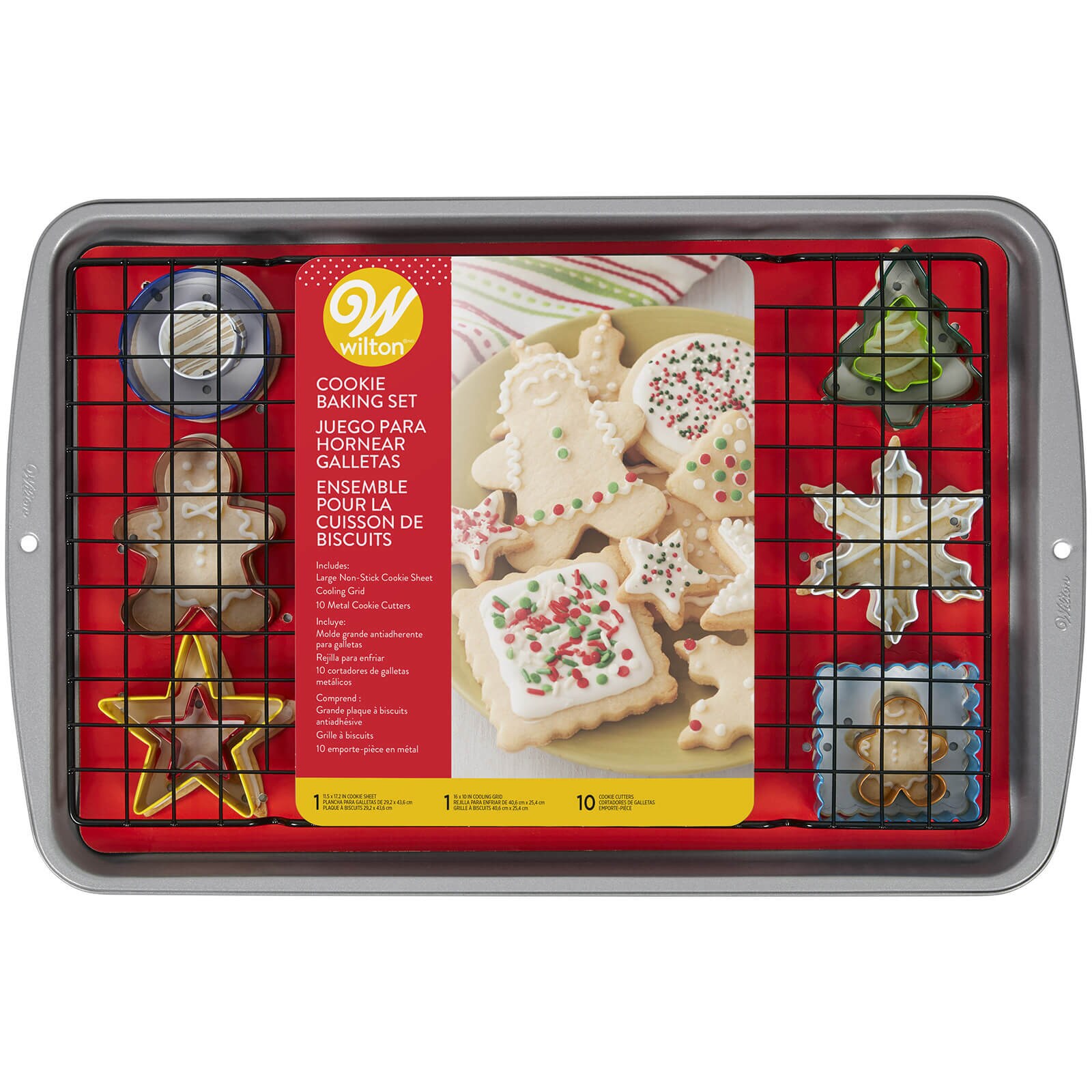 WILTON CHRISTMAS / WINTER COOKIE BAKING SET - 12 PC