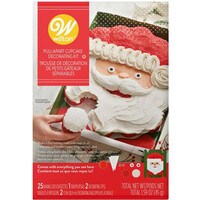 WILTON SANTA PULL-APART CUPCAKE DECORATING KIT