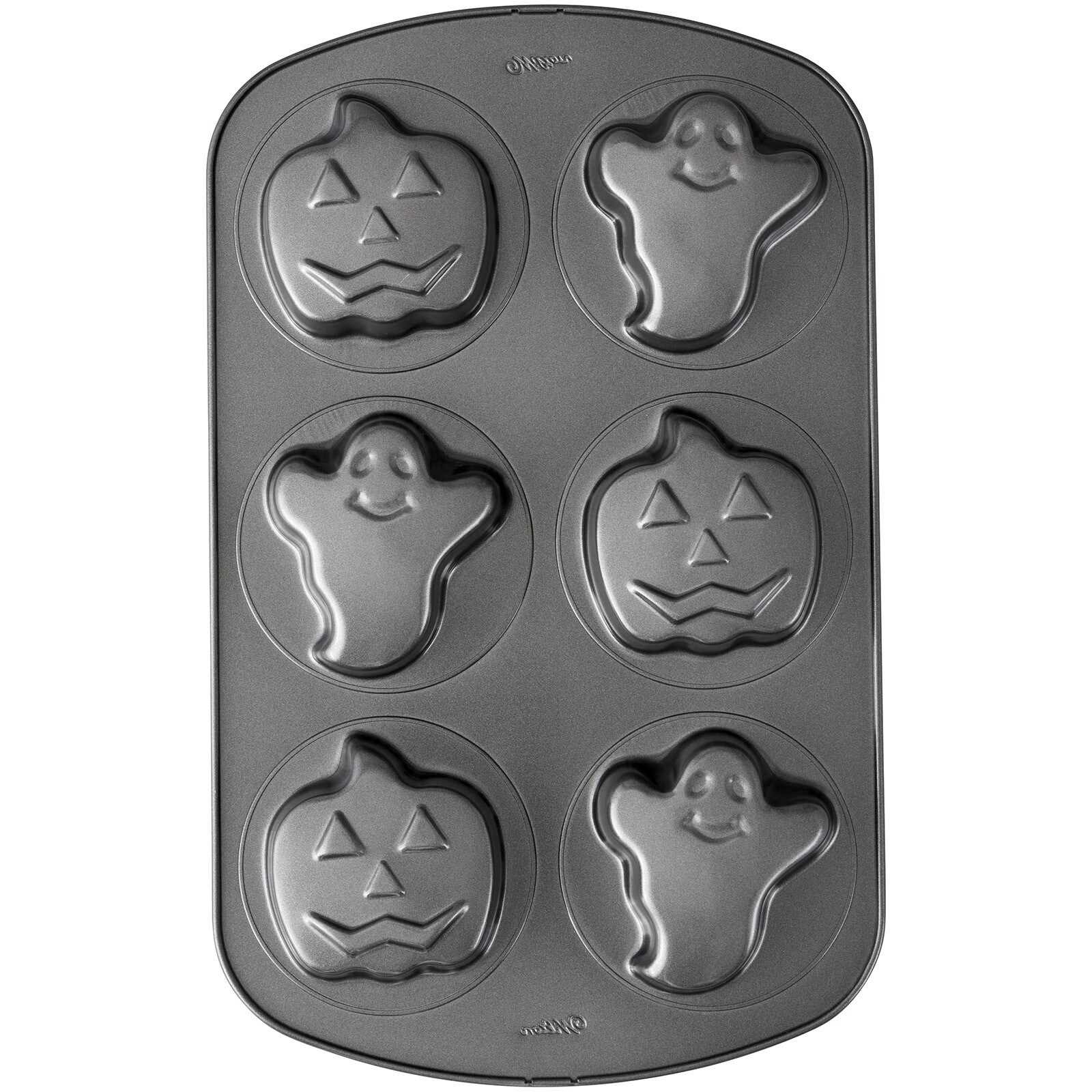 WILTON N/S MINI GHOST & PUMPKIN PAN (6)