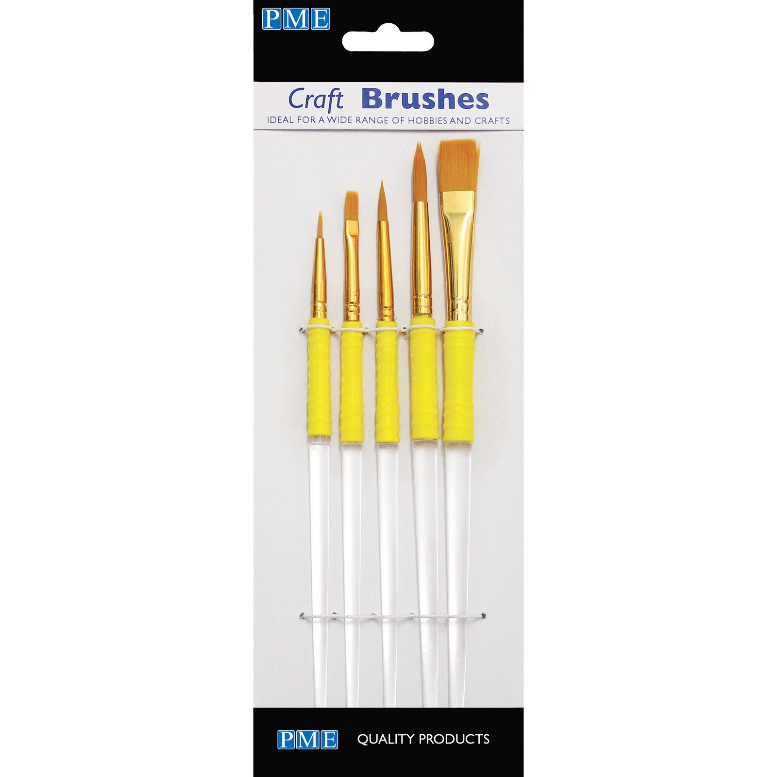 PME ASSORTED CRAFT BRUSHES - SET OF 5
