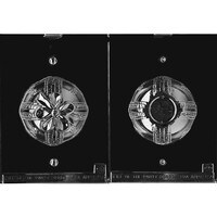 MOLD - 3D CHRISTMAS BALL 2 PC  4 1/4" (1)