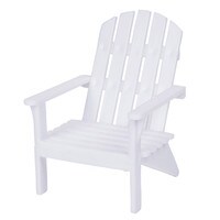 WHITE BEACH CHAIR 3" 1 PC