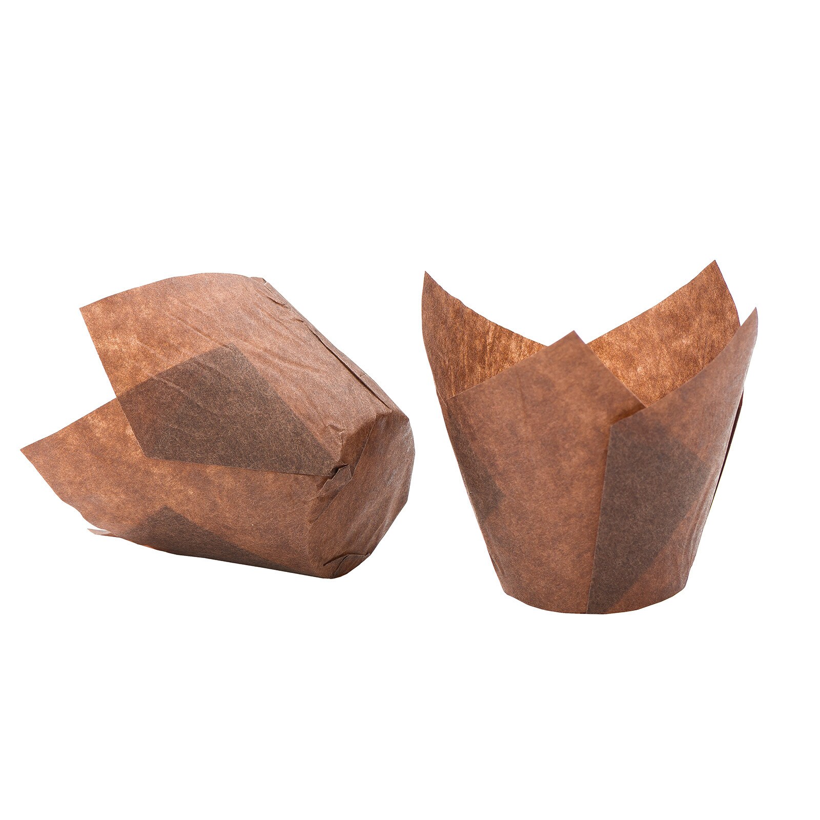 BROWN MINI TULIP CUPS  