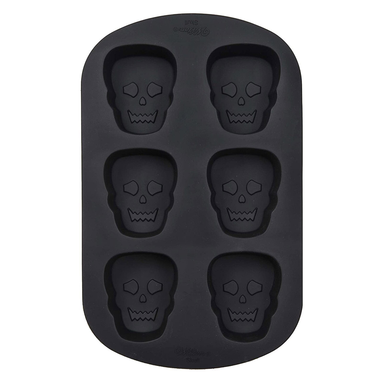 WILTON SILICONE SKULL MOLD 2.5" (6)