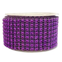 BLING RIBBON WRAP - VIOLET 1 1/2" 3 YARDS