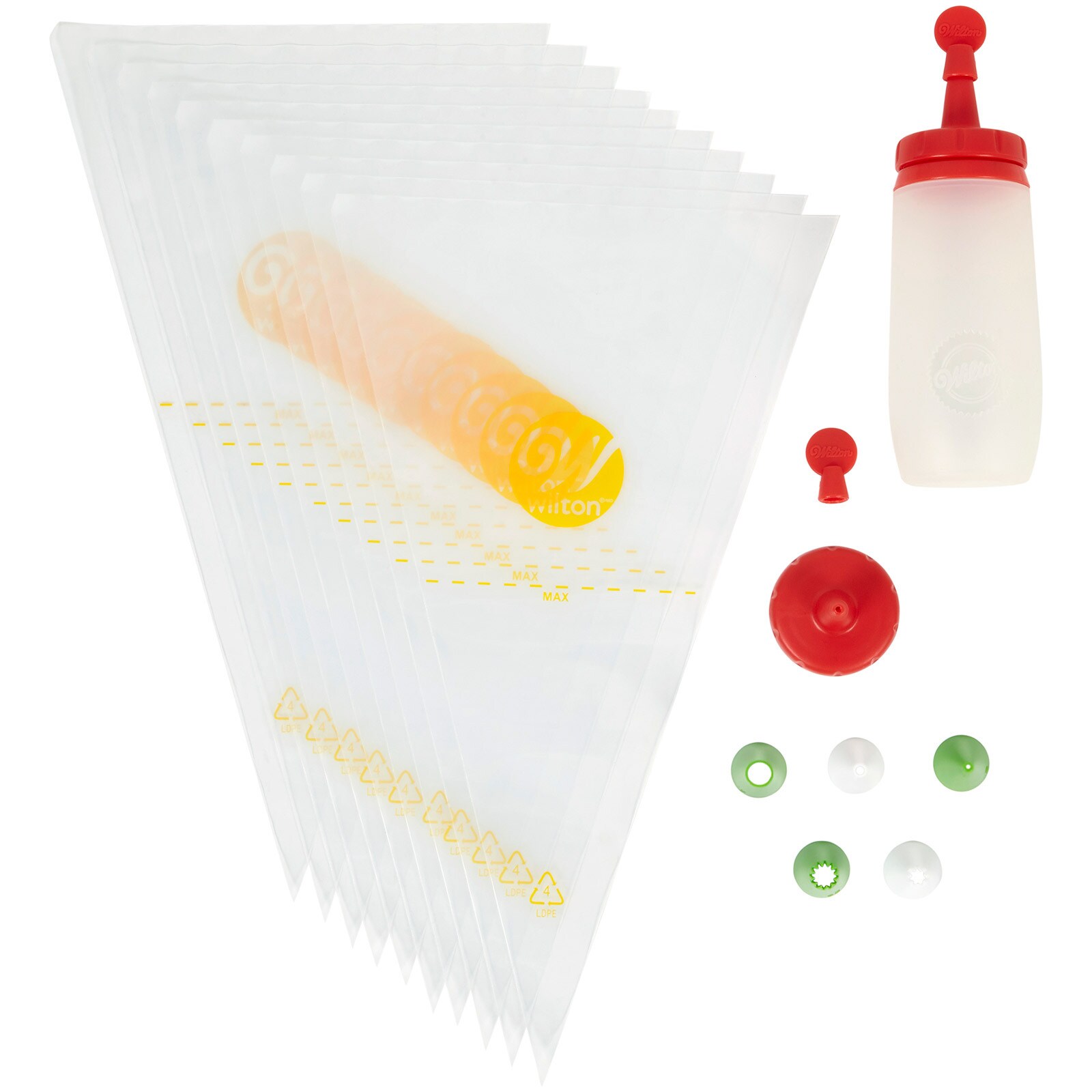 WILTON PLASTIC COOKIE DECORATING KIT - SET OF 18