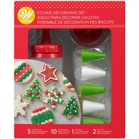 WILTON PLASTIC COOKIE DECORATING KIT - SET OF 18