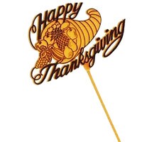 HAPPY THANKSGIVING PICK - 9"