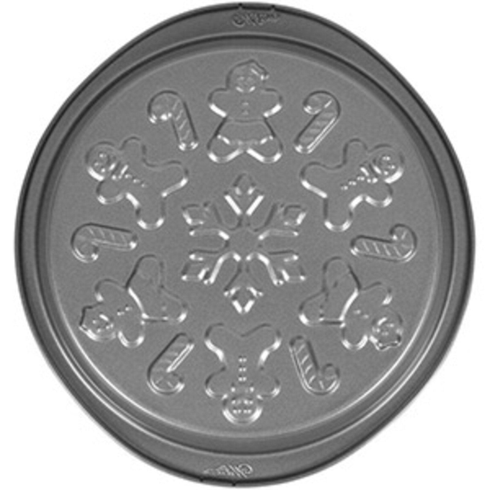 CHRISTMAS EMBOSSED ROUND CAKE PAN - 9"
