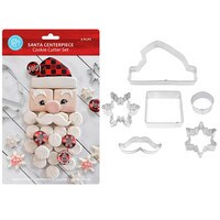 SANTA CENTERPIECE CUTTER 6-PIECE SET