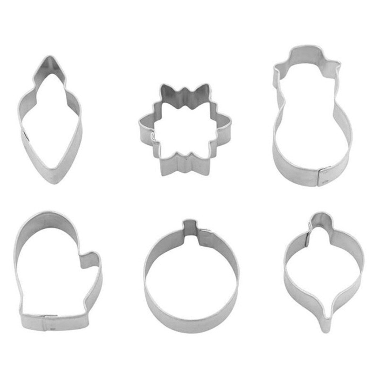 WILTON CHRISTMAS TREE MINI CUTTER 6-PIECE SET