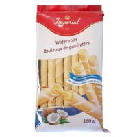 WAFER ROLLS WITH COCONUT CREAM  6" - 160 G