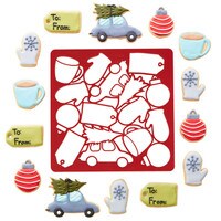 WILTON CHRISTMAS COOKIE CUTTER SHEET - 14 CUT-OUTS
