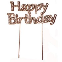 BLING PICK - ROSE GOLD HAPPY BIRTHDAY